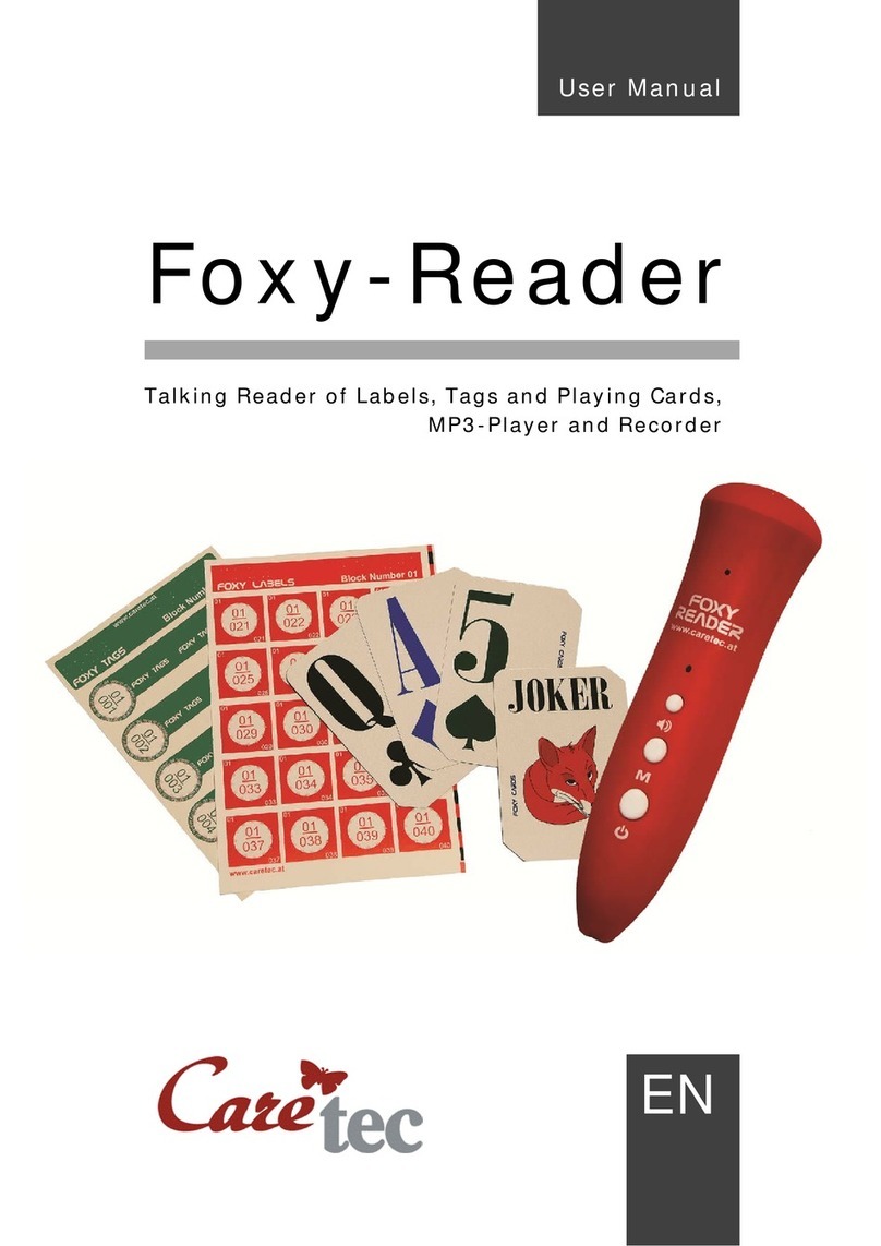 Caretec Foxy-Reader Manuel utilisateur