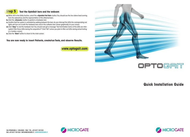 Microgate Optogate Manuel utilisateur