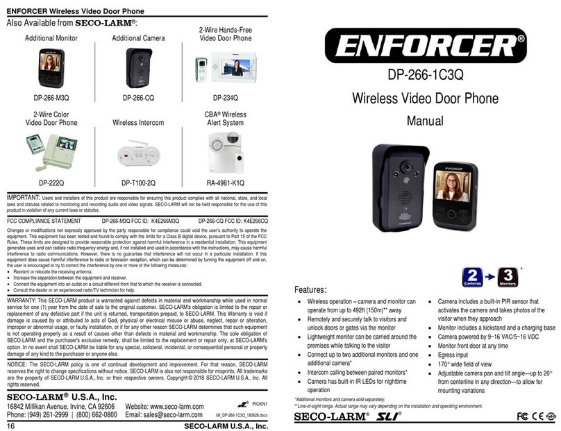 ENFORCER DP-266-CQ Manuel utilisateur