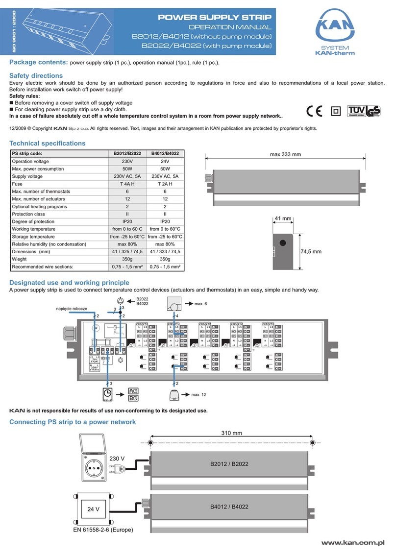 KAN-therm B4012 Manuel utilisateur