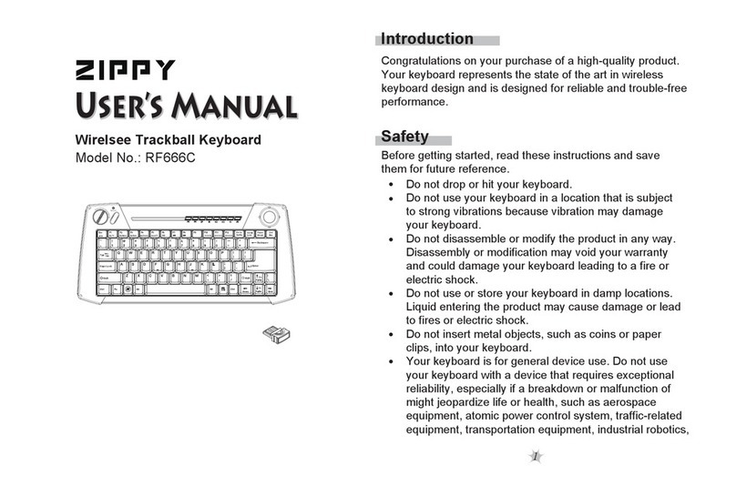 ZIPPY RF666C Manuel utilisateur