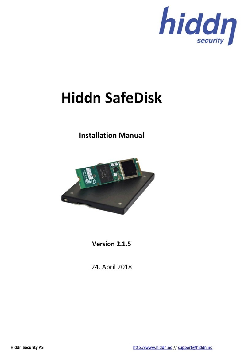 Hiddn SafeDisk Manuel utilisateur