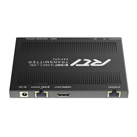 RTI VXT-Ux Manuel utilisateur