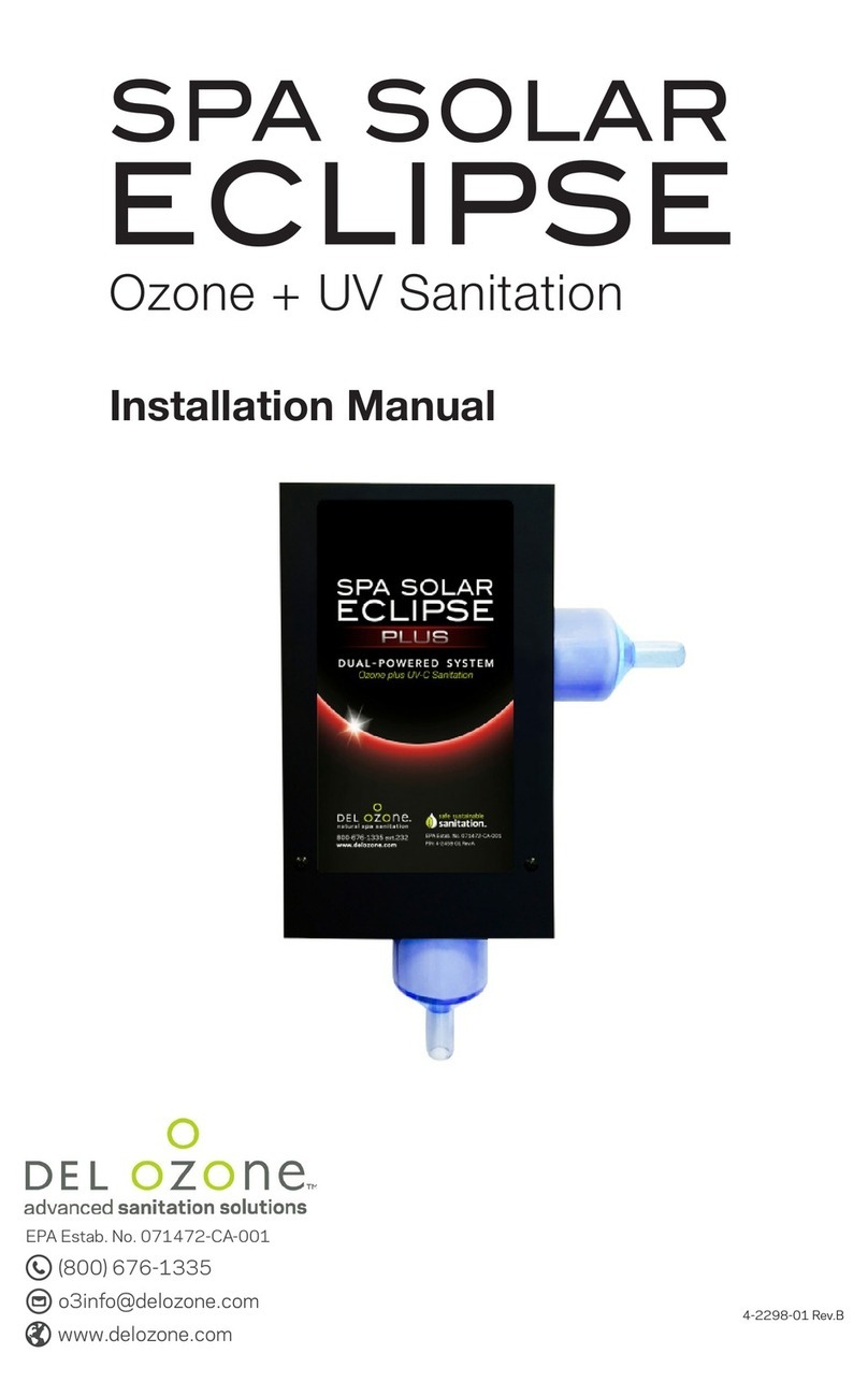 Del ozone spa solar eclipse Manuel utilisateur Del ozone spa solar eclipse Manuel utilisateur