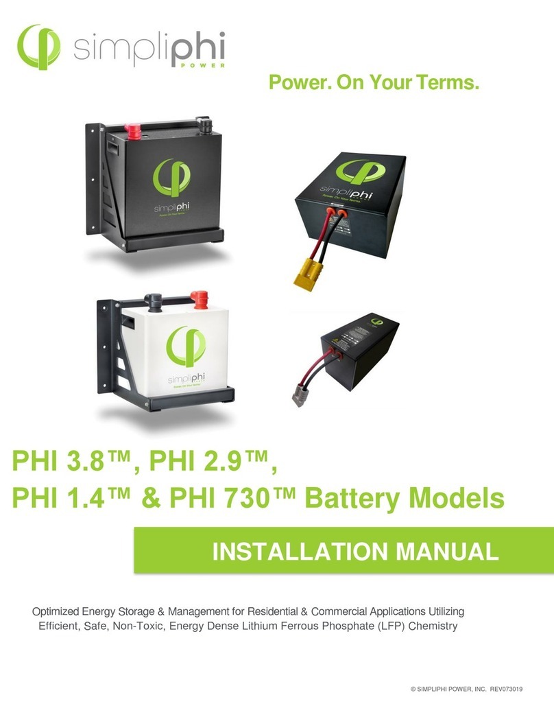SimpliPhi PHI 3.8 Series Manuel utilisateur