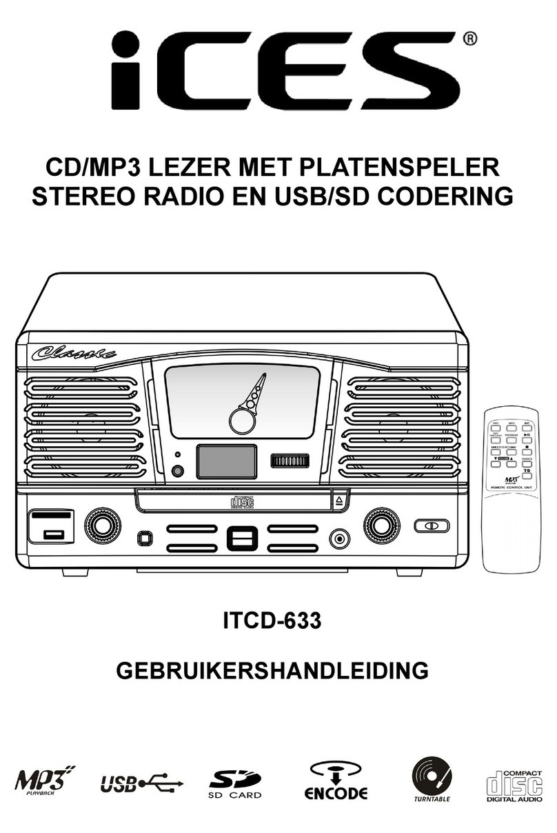 iCES ITCD-633 Manuel utilisateur iCES ITCD-633 Manuel utilisateur