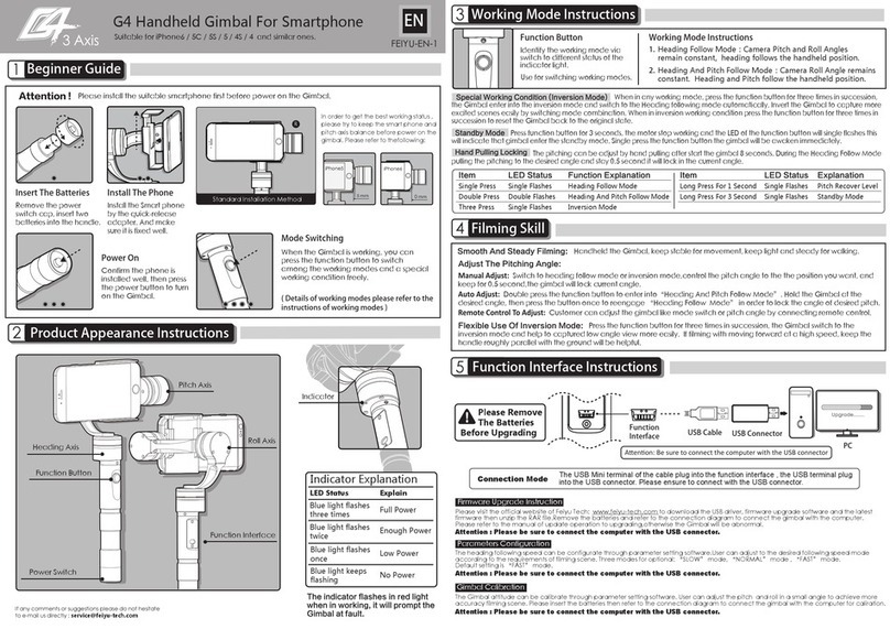 FeiYu Tech G4 Manuel utilisateur