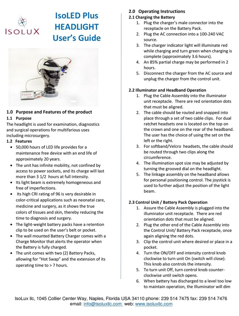 IsoLux IsoLED Plus Manuel utilisateur