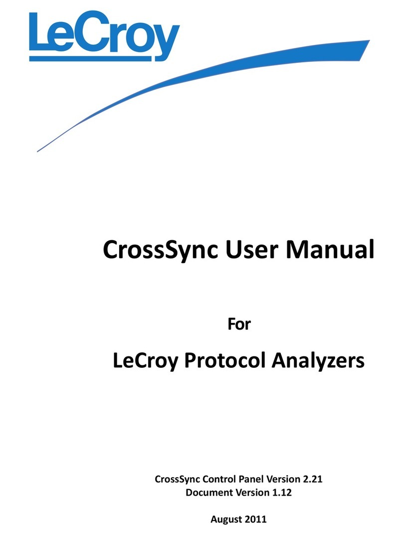 LeCroy CrossSync Manuel utilisateur