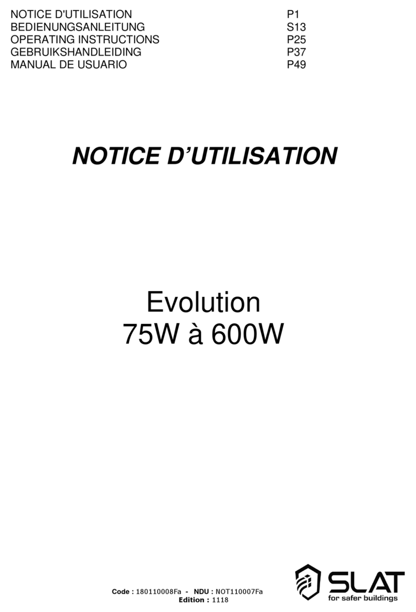 SLAT Evolution Manuel utilisateur