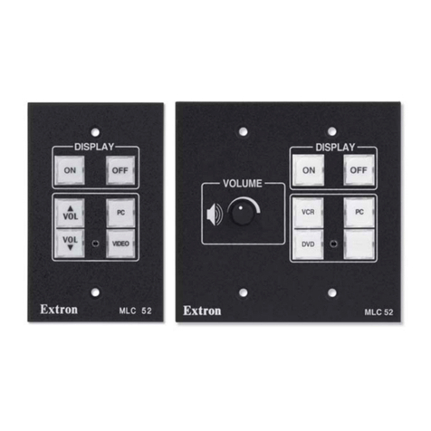 Extron electronics Basic MediaLink Controllers MLC 52 IR Manuel utilisateur