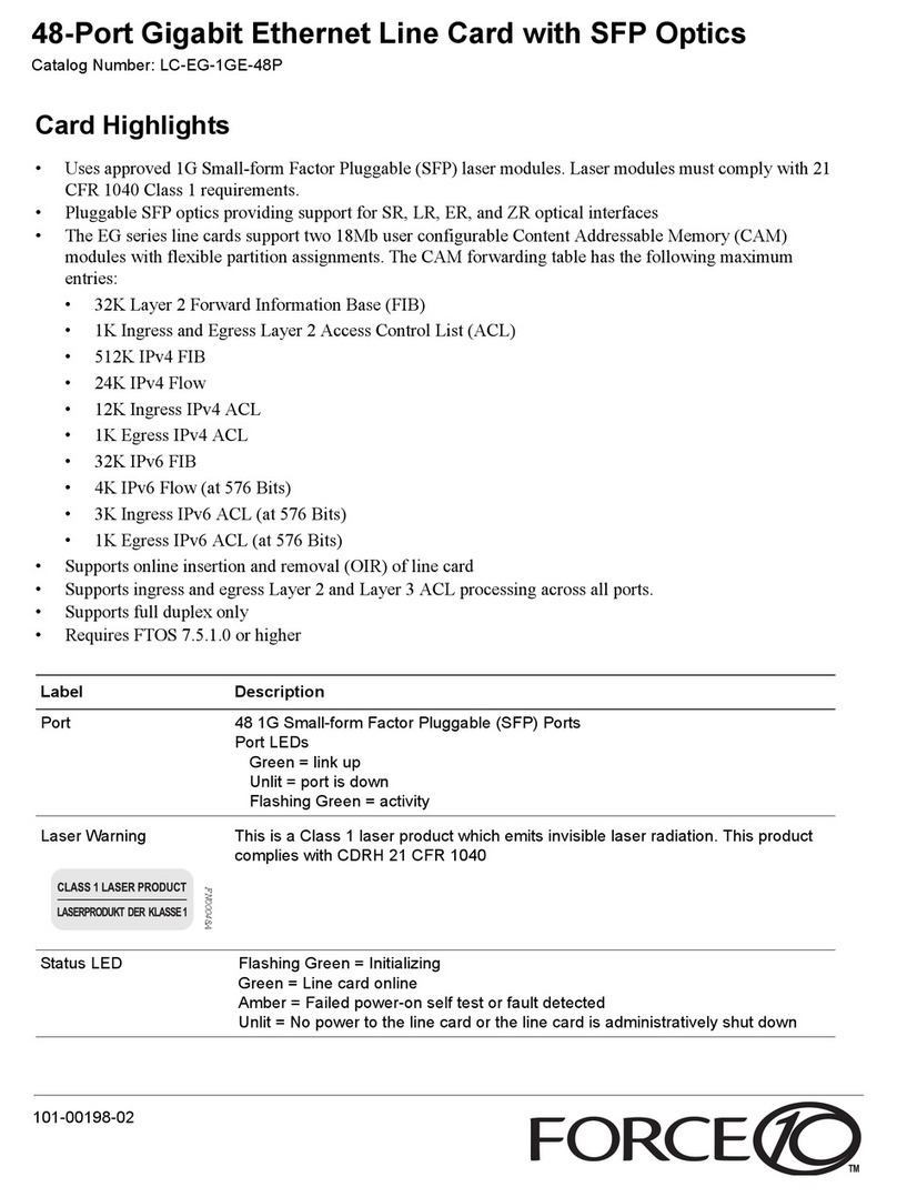 Force 10 E Series Manuel utilisateur