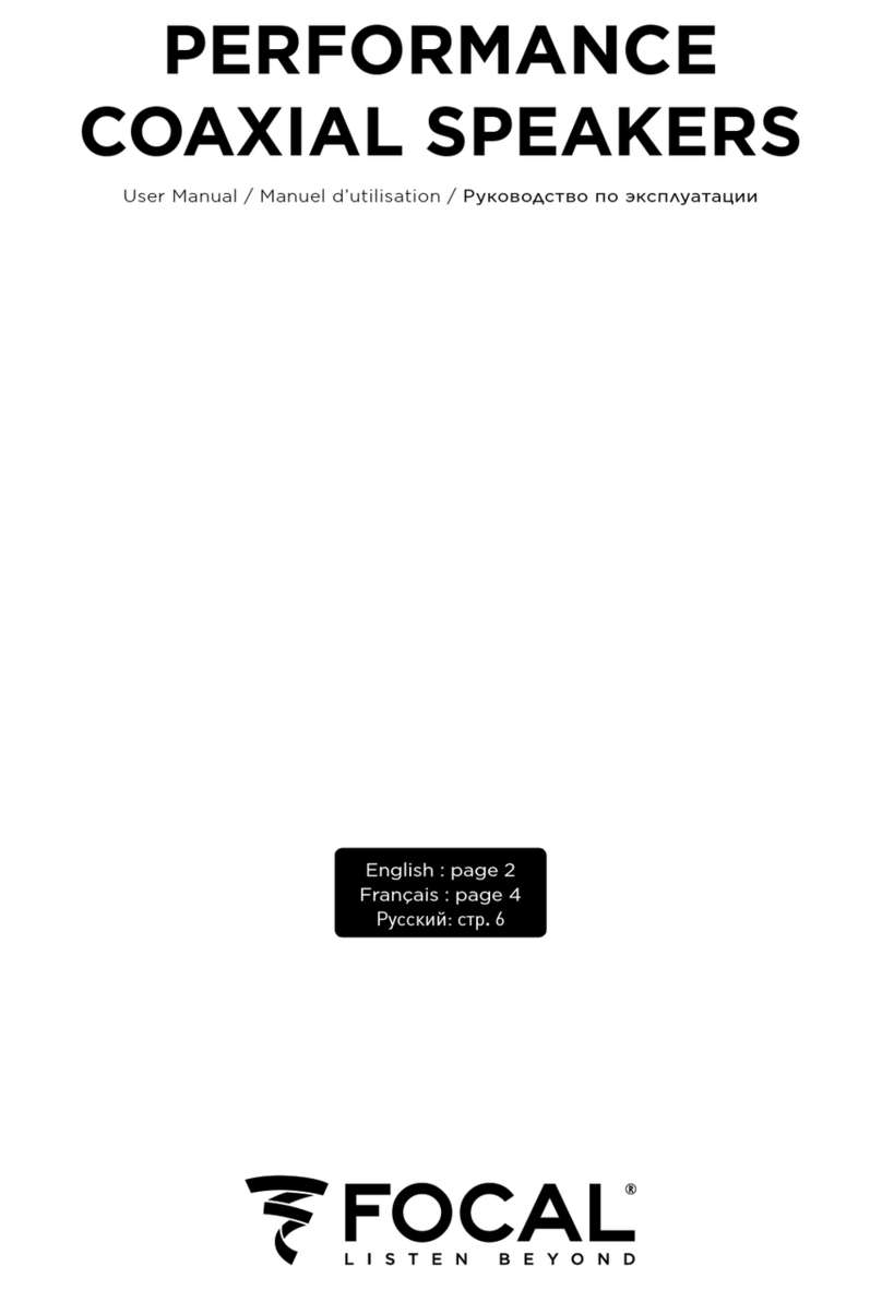 Focal PC100 Manuel utilisateur