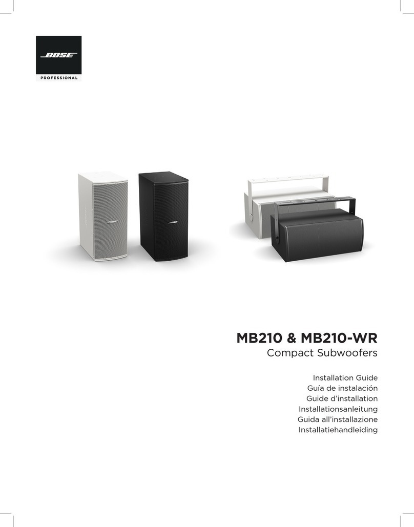 Bose MB210 Manuel utilisateur Bose MB210 Manuel utilisateur