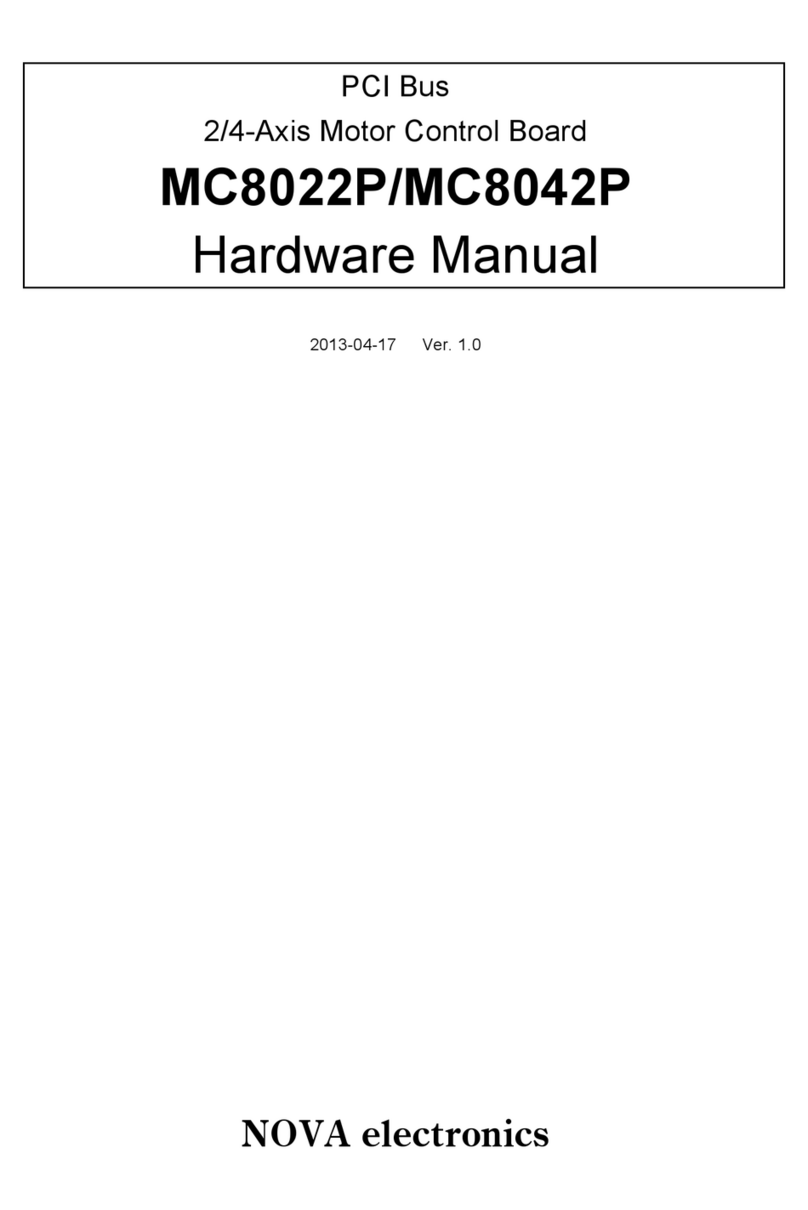 Nova Electronics MC8022P Manuel utilisateur