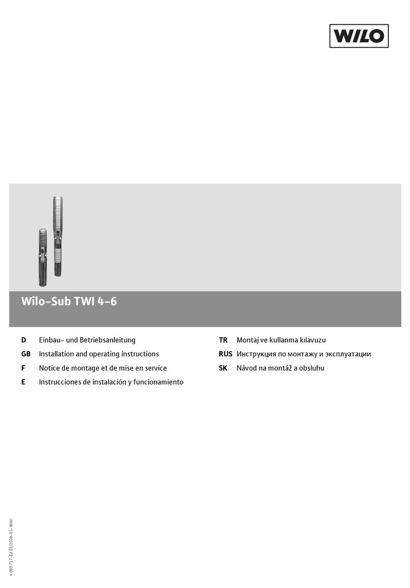 Wilo Sub TWI 4 Manuel utilisateur