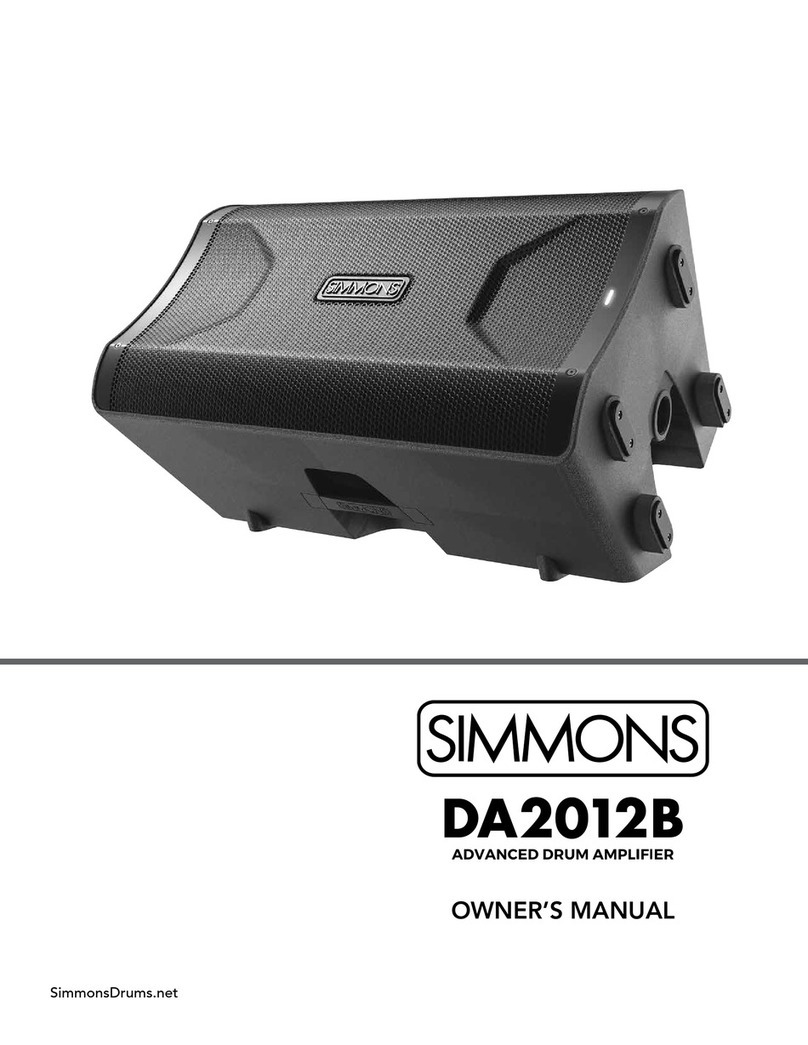 Simmons DA2012B Manuel utilisateur