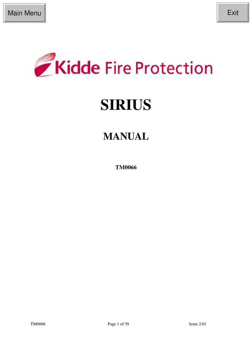 Kidde Fire Protection SIRIUS Manuel utilisateur