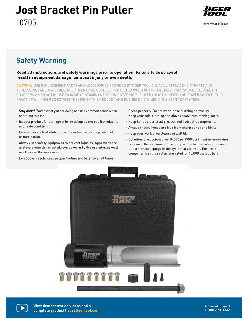 Tiger Tool 10705 Manuel utilisateur