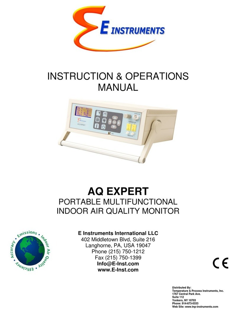 E Instruments AQ Expert Manuel d'instructions d'installation