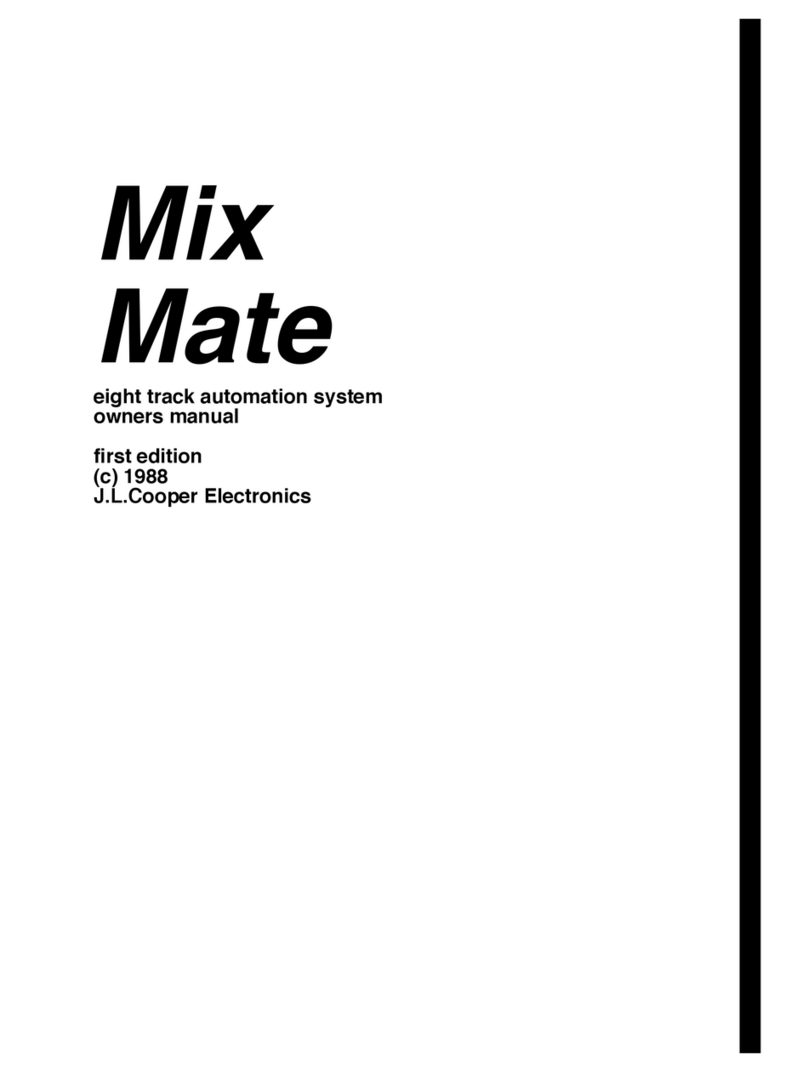 JLCooper Electronics MixMate Manuel utilisateur