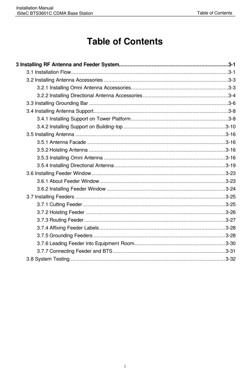 Huawei iSiteC BTS3601C Manuel utilisateur