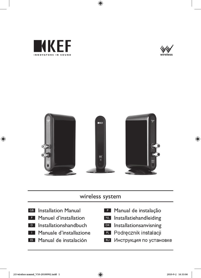 KEF Wireless Rx Manuel utilisateur KEF Wireless Rx Manuel utilisateur