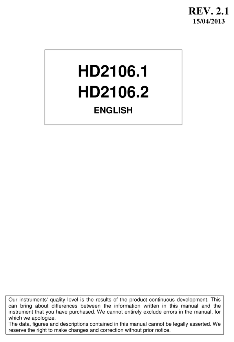 Delta OHM HD2106.1 Manuel utilisateur