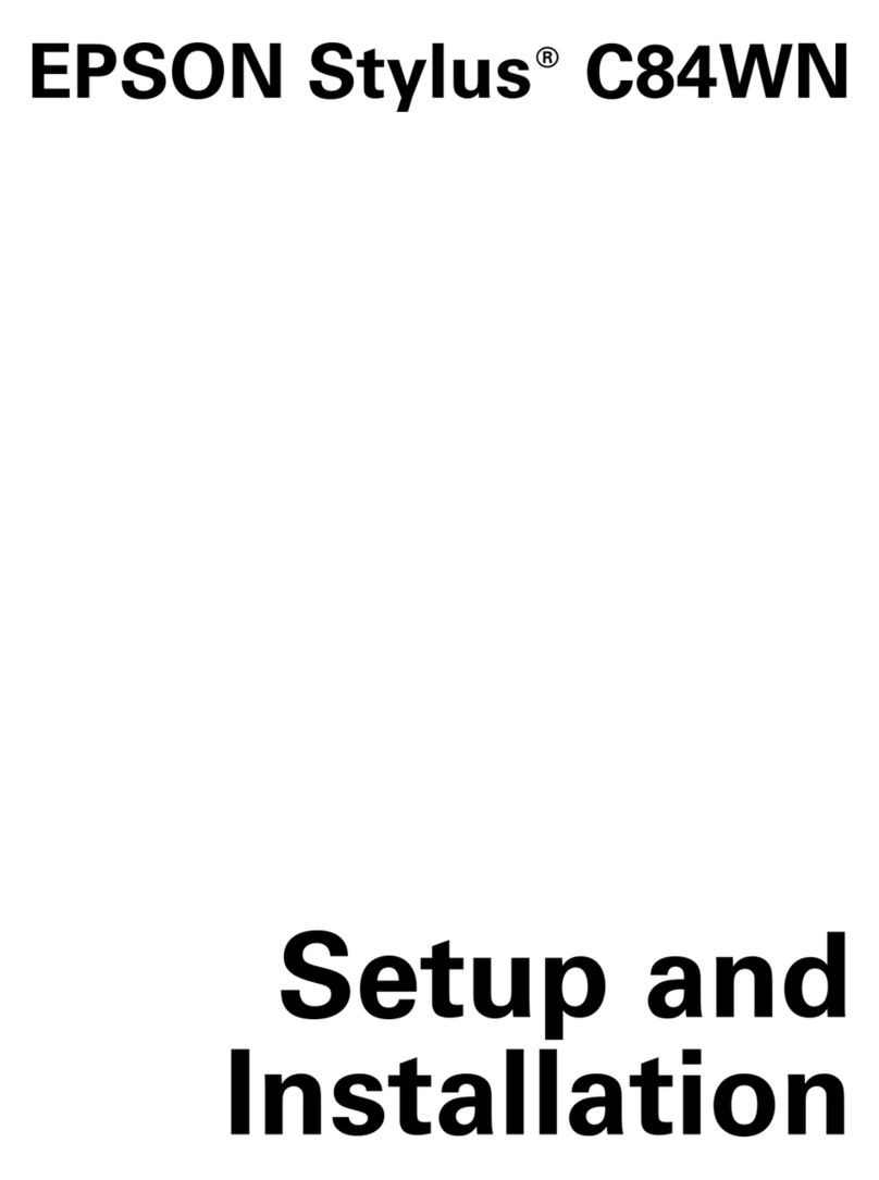 Epson Stylus C84WN Instructions d'utilisation et de sécurité