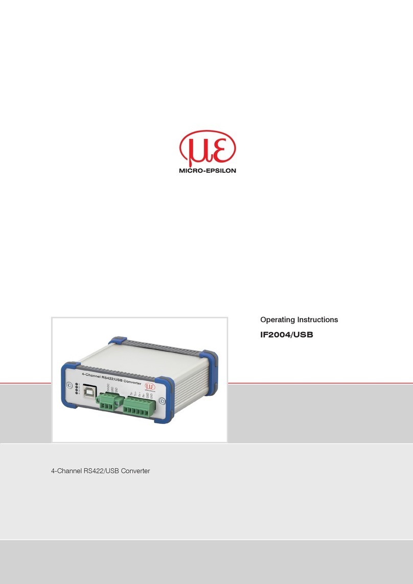 MICRO-EPSILON IF2004/USB Manuel utilisateur