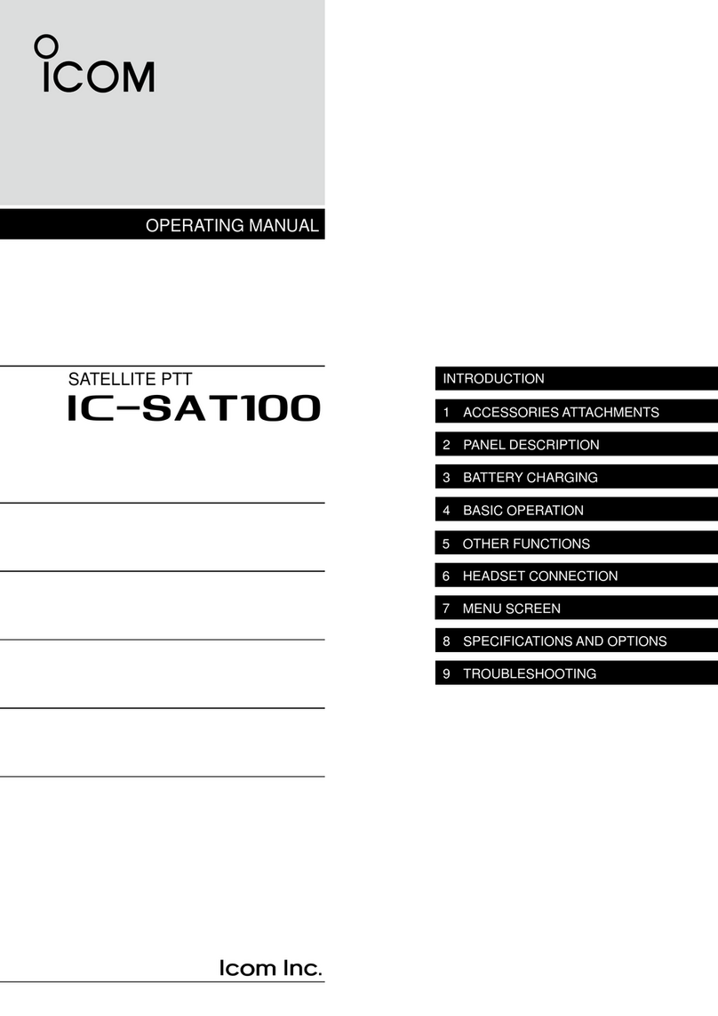 Icom IC-SAT100 Manuel utilisateur Icom IC-SAT100 Manuel utilisateur