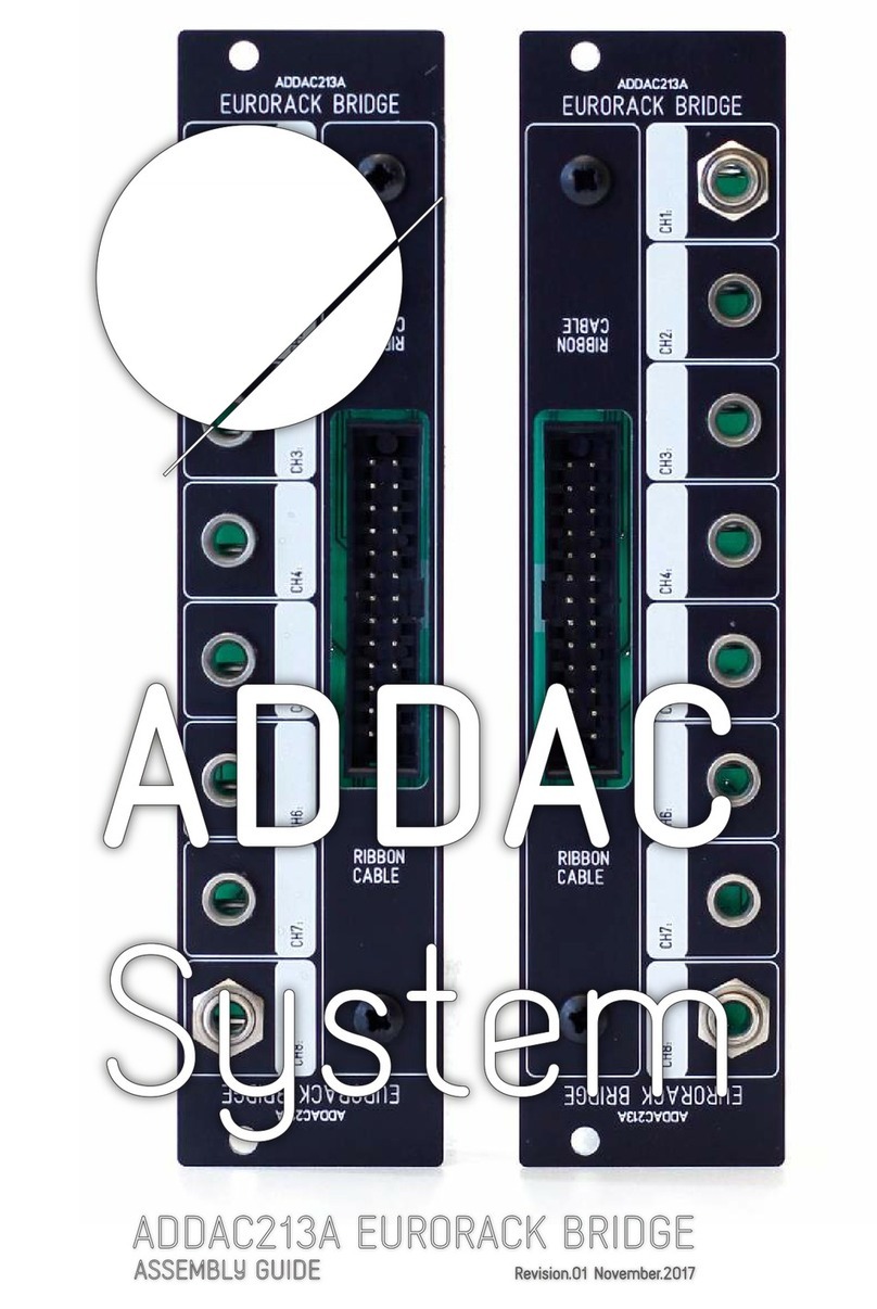 ADDAC System ADDAC213A Manuel utilisateur ADDAC System ADDAC213A Manuel utilisateur