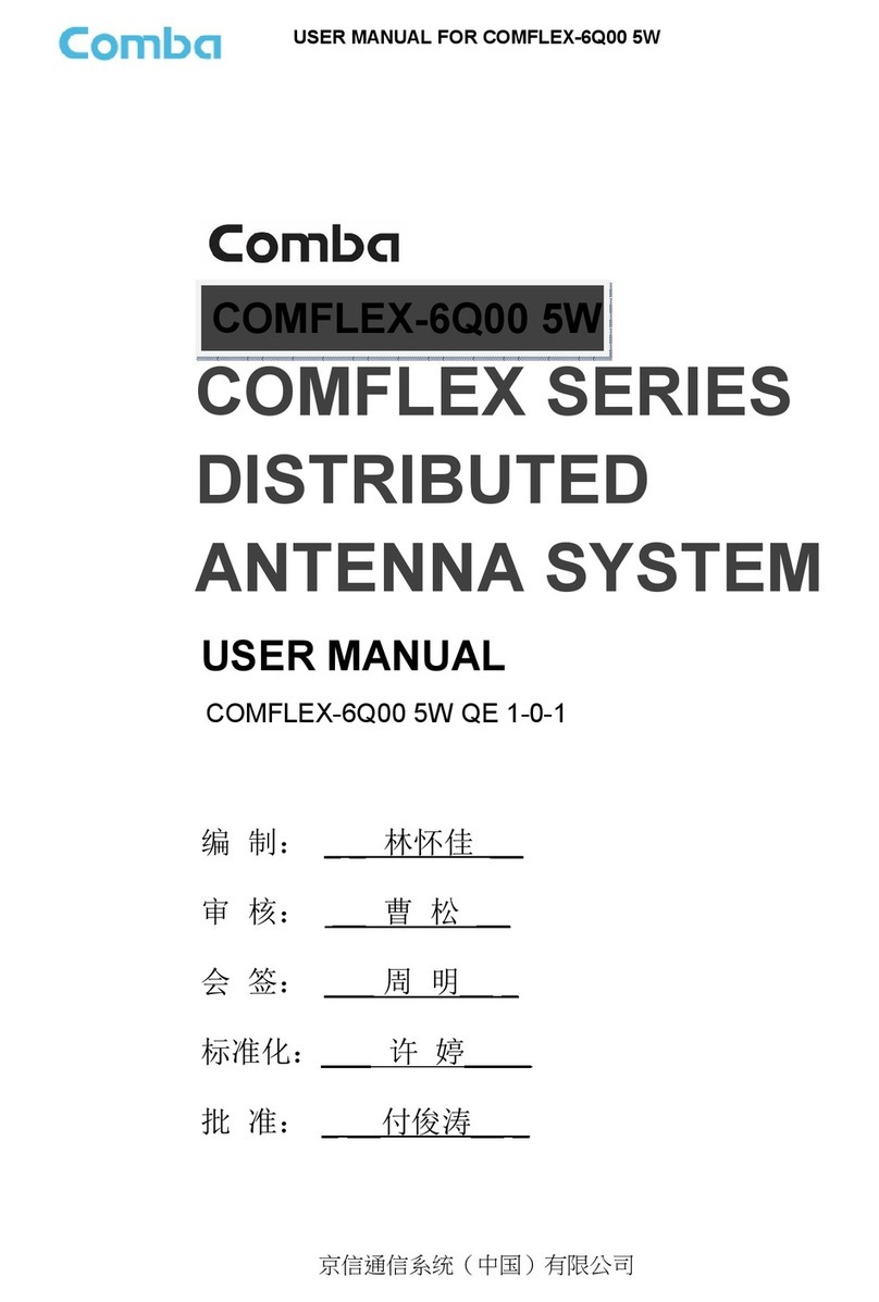 COMBA COMFLEX Series Manuel utilisateur