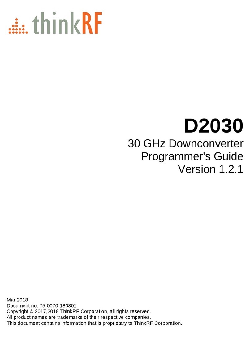 ThinkRF D2030 Manuel
