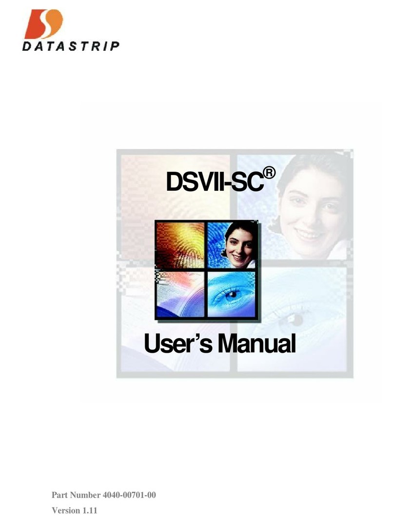 Datastrip DSVII-SC Manuel utilisateur