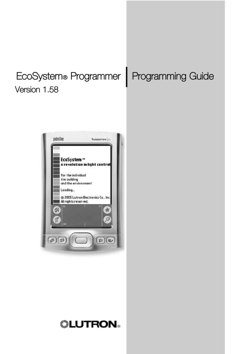 Lutron Electronics EcoSystem Programmer Mode d'emploi