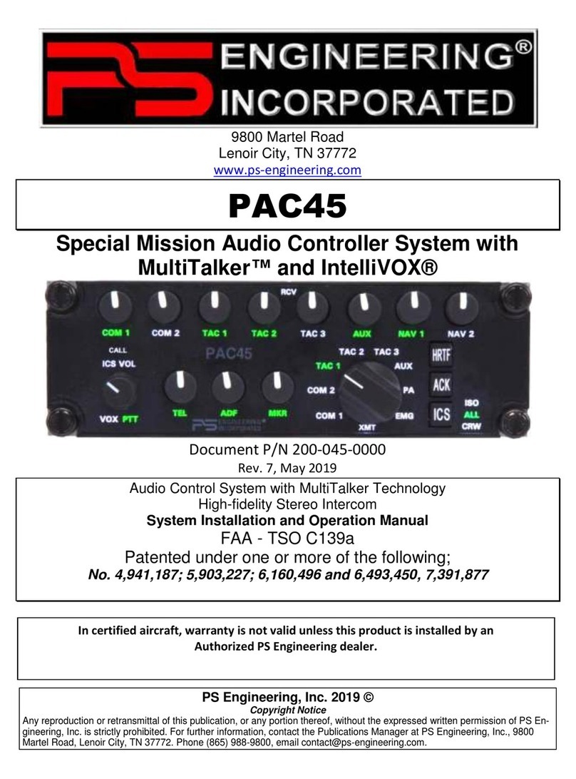 PS Engineering PAC45 System With MultiTalker Guide de l'utilisateur