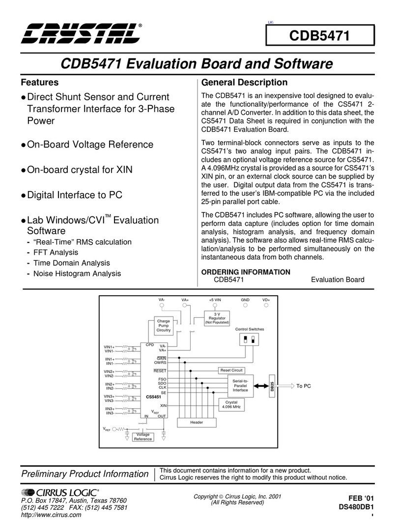 Crystal CDB5471 Manuel utilisateur