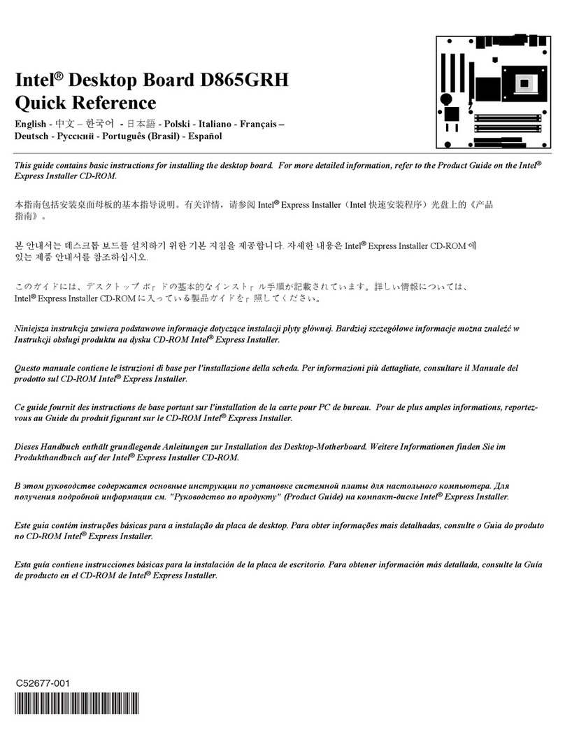 Intel D865GRH Manuel utilisateur