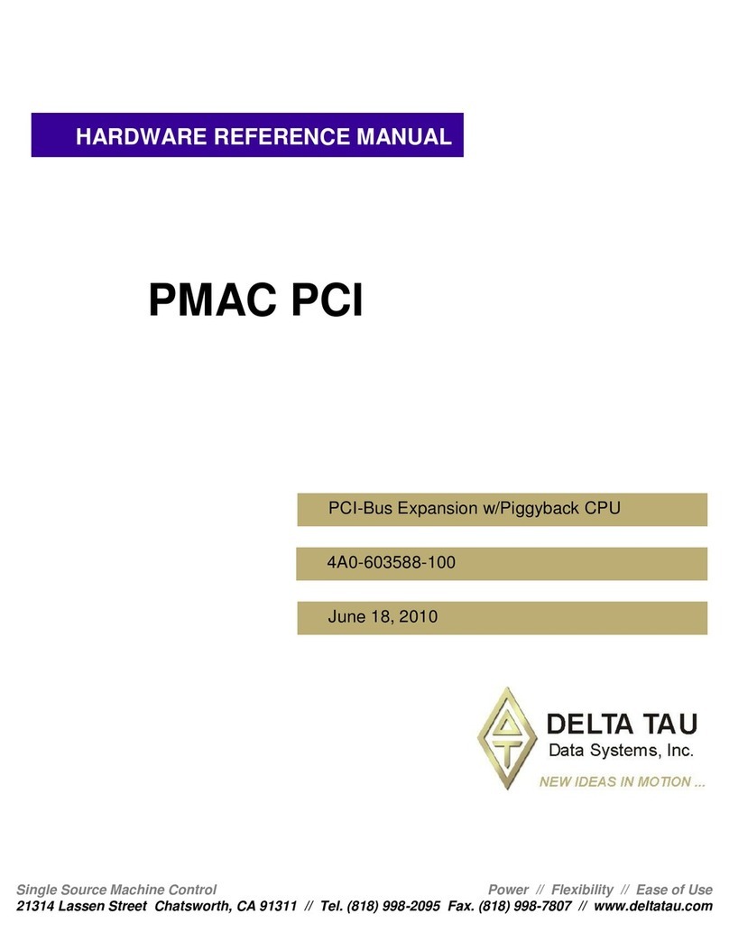 Delta Data Systems PMAC PCI Guide rapide de l'utilisateur