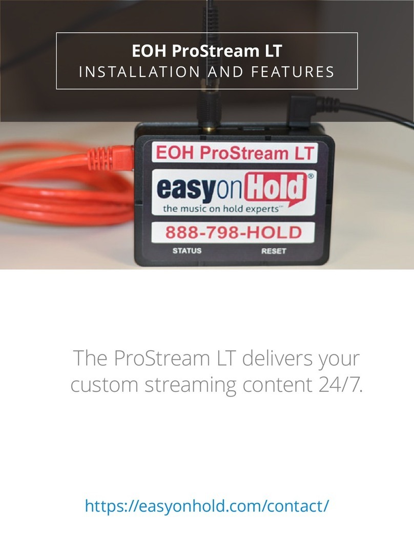 easyonHold ProStream LT Manuel du propriétaire
