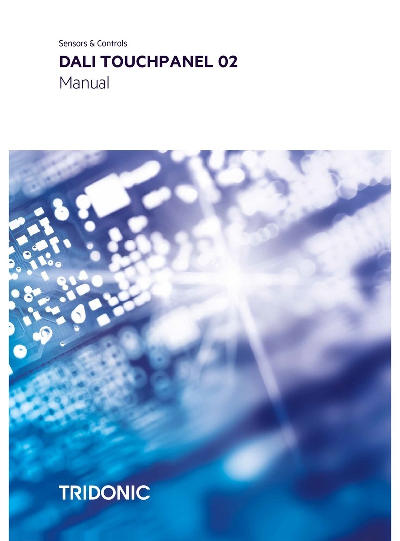 Tridonic DALI TOUCHPANEL 02 Manuel utilisateur