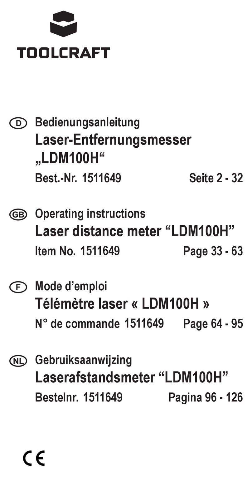 TOOLCRAFT LDM100H Manuel utilisateur TOOLCRAFT LDM100H Manuel utilisateur