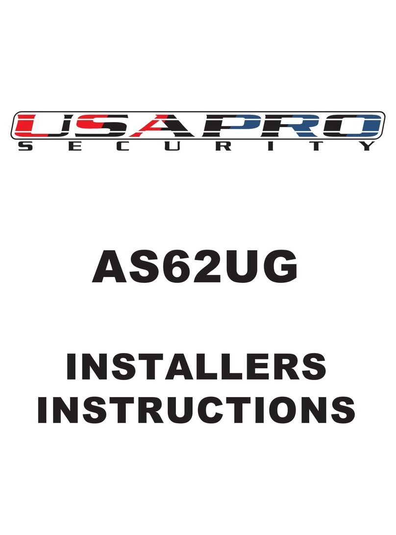 USAPRO SECURITY AS62UG Manuel utilisateur