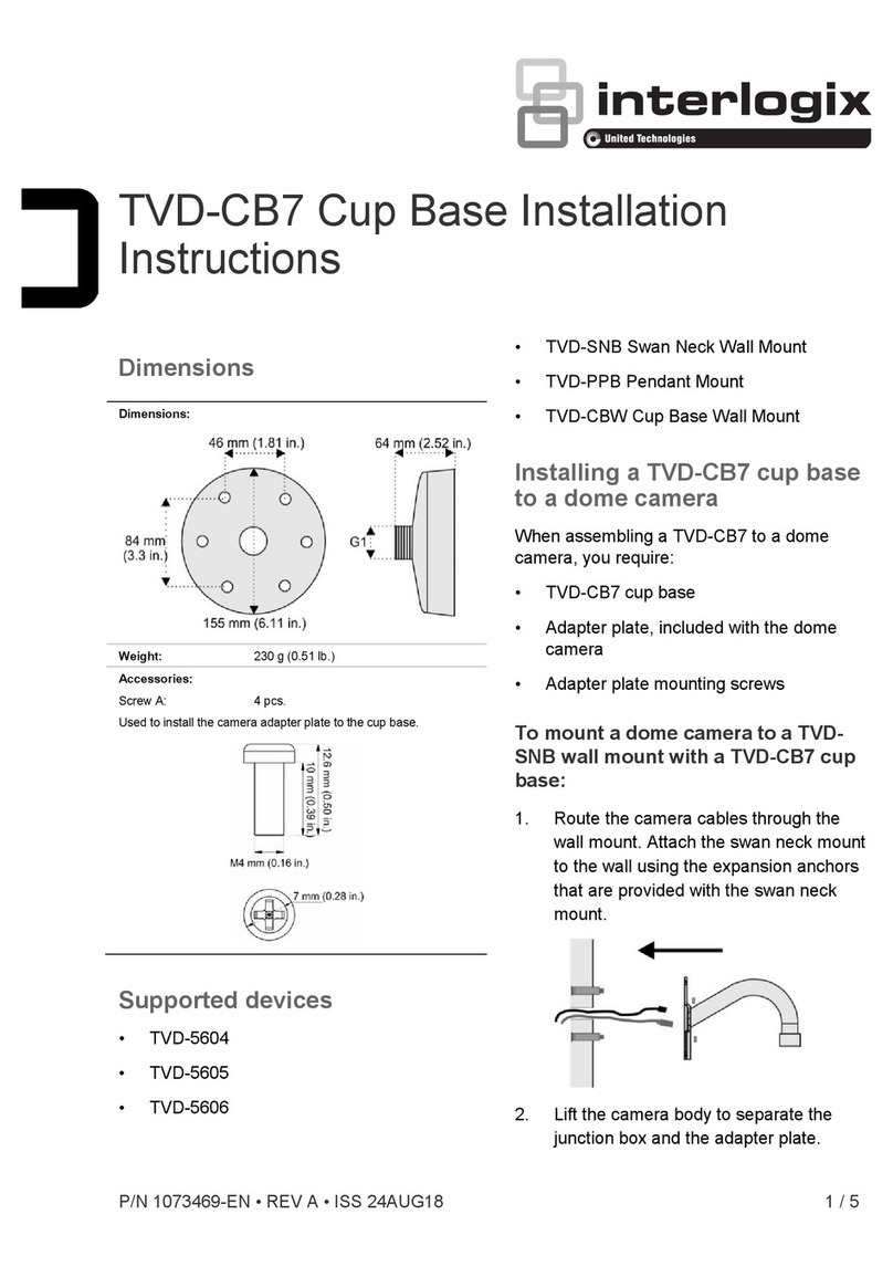 Interlogix TVD-CB7 Manuel utilisateur Interlogix TVD-CB7 Manuel utilisateur