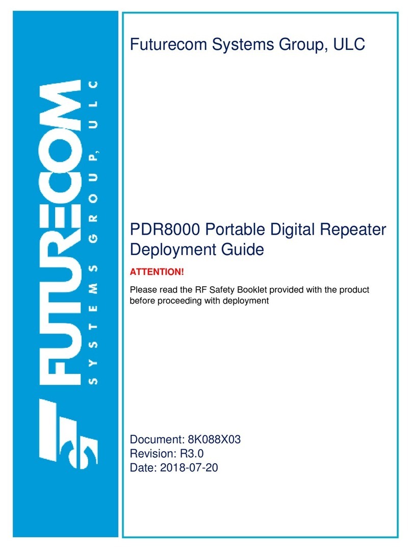 Futurecom PDR8000 Guide de référence rapide