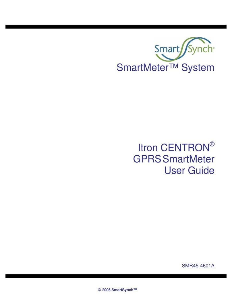 SmartSynch Itron Centron SmartMeter Manuel utilisateur