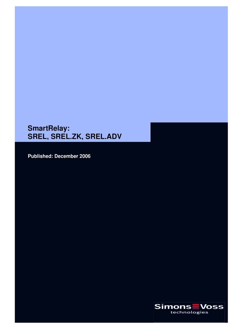 Simons Voss Technologies SmartRelay Manuel utilisateur