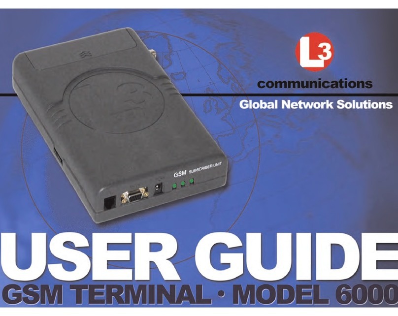 L3 comminications 6000 Manuel utilisateur