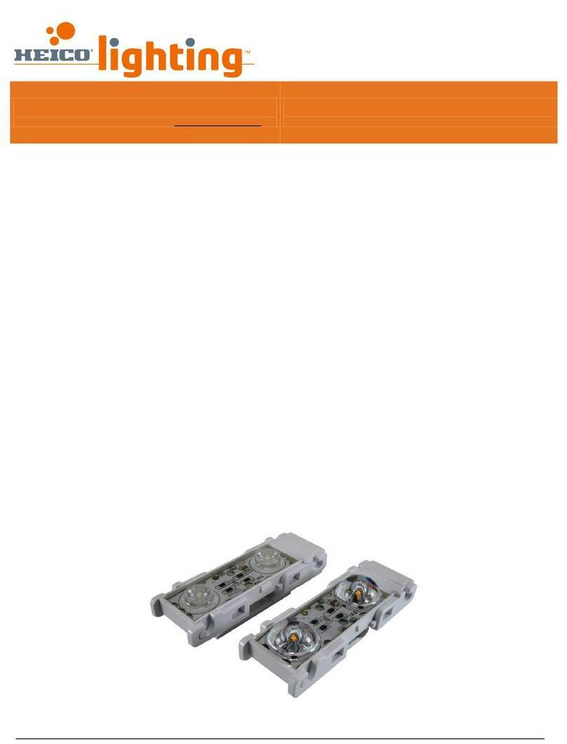 HEICO lighting Polyoptik Manuel de service